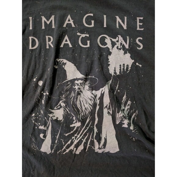Imagine Dragons Official Wizard LOOM World Tour Black Shirt Size XXL 2024 HTF - Picture 3 of 5
